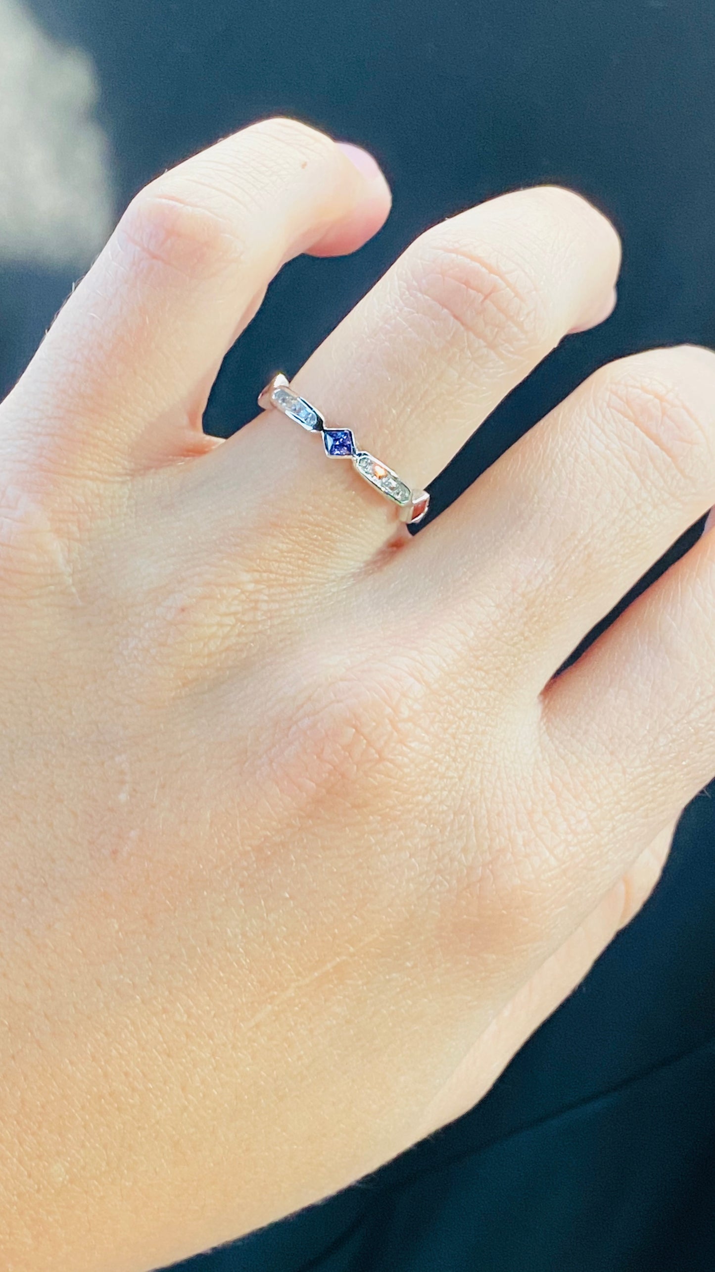 Aurora- Sterling Silver Band Ring