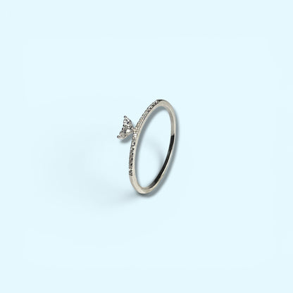 Whale Tail - Sterling Silver Ring
