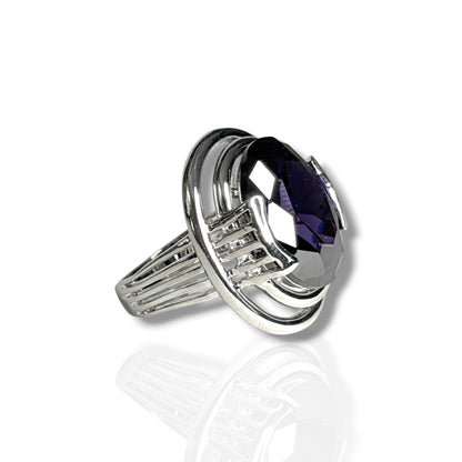 Violet - Sterling Silver with Ametist Ring