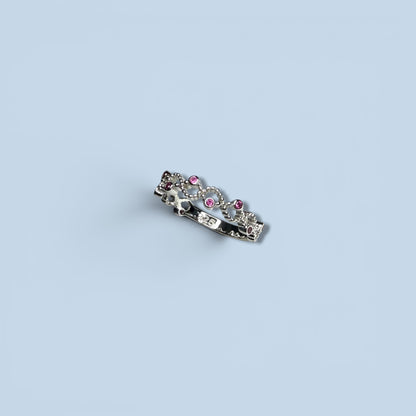 Pink Knot - Sterling Silver Ring