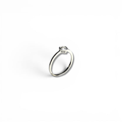 Bright Heart -Sterling Silver Ring