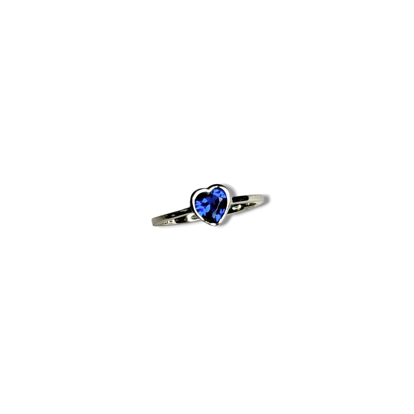 Blue Heart - Sterling Silver Ring