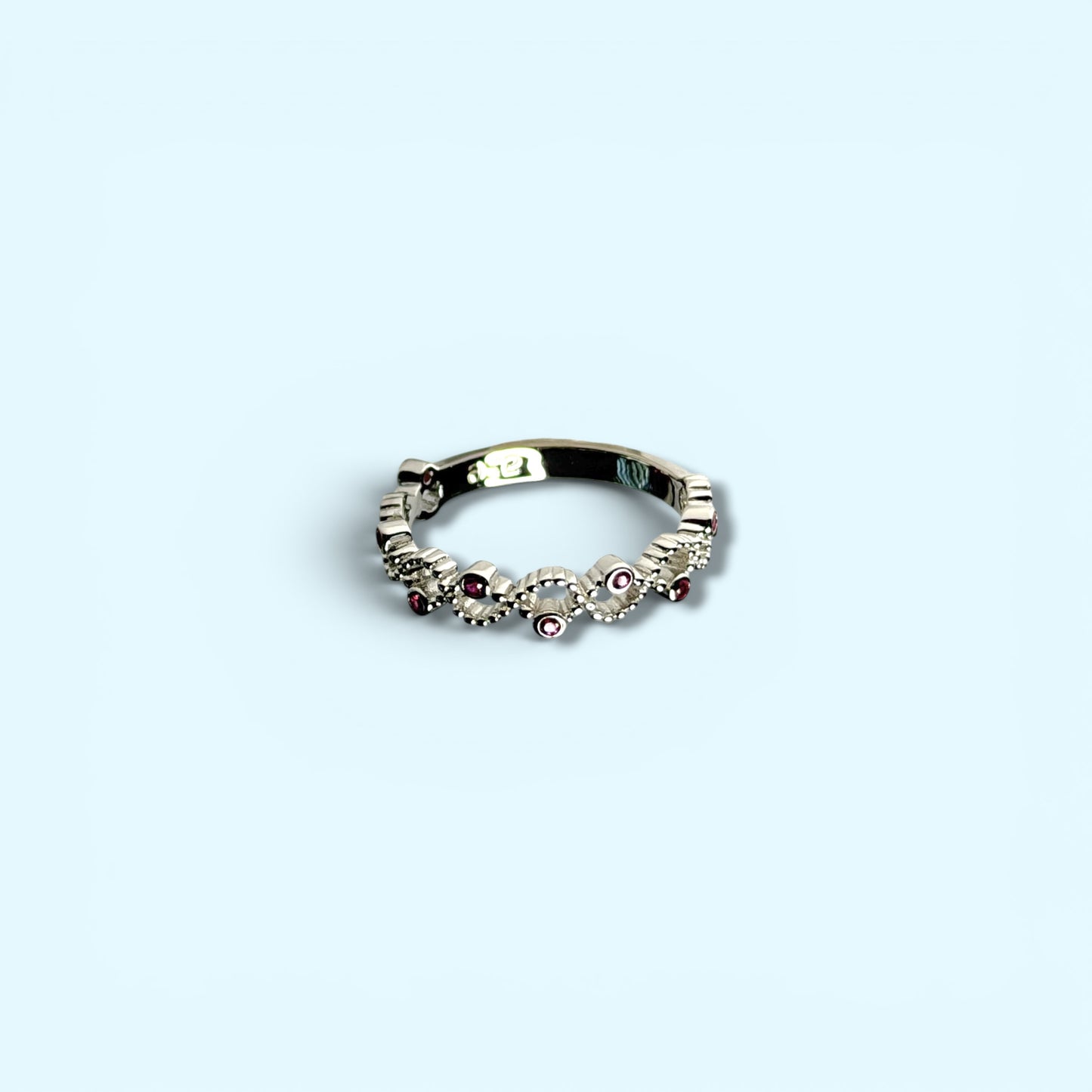 Pink Knot - Sterling Silver Ring