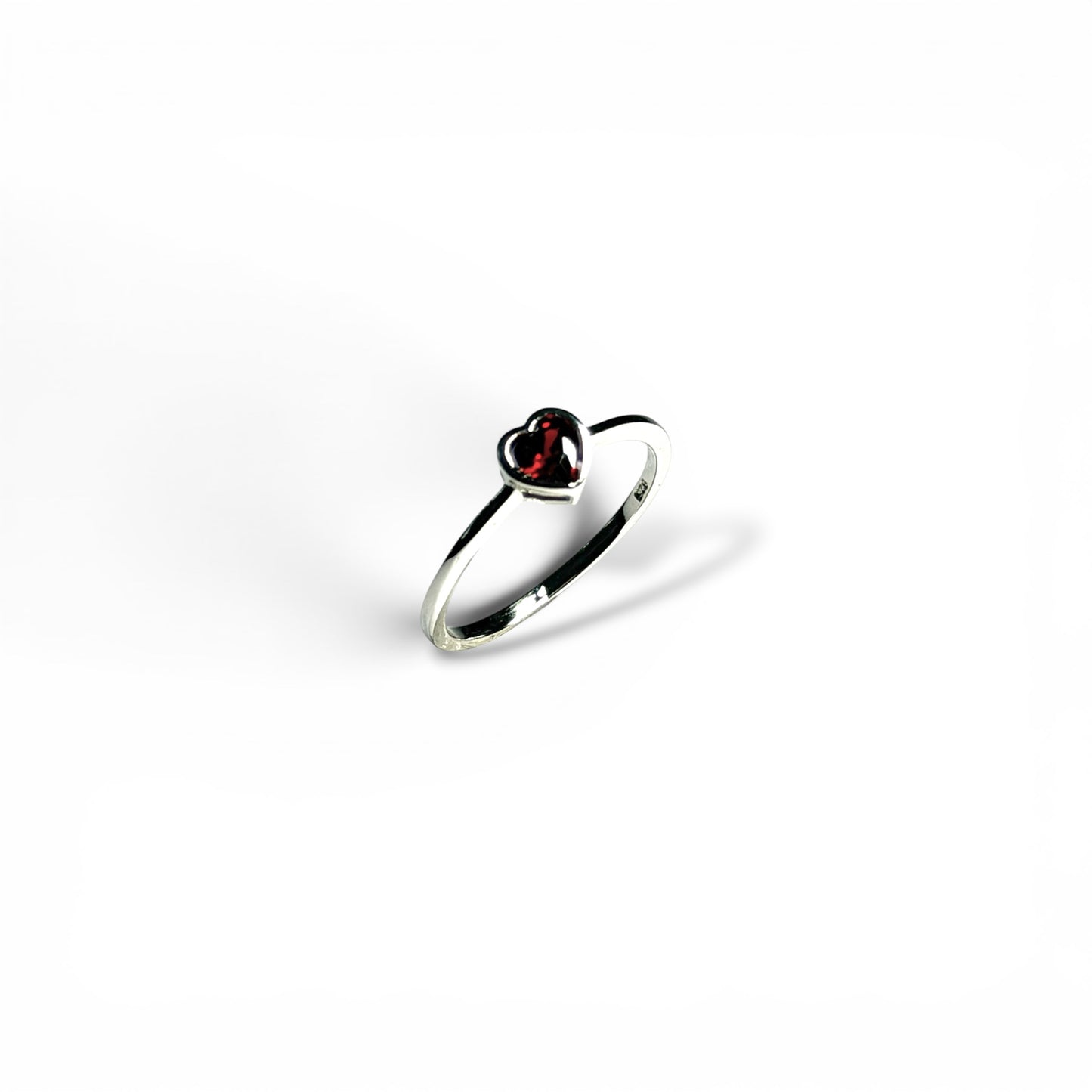 Red Heart -Sterling Silver Ring