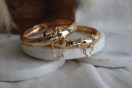 Gold Chain Bangle