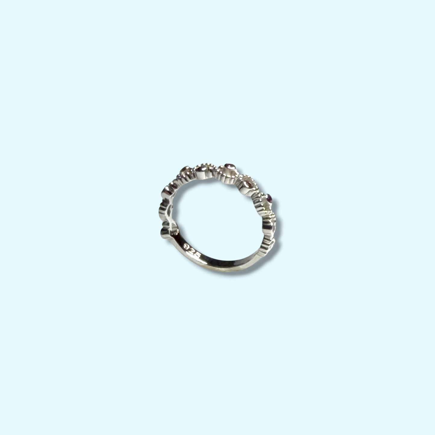 Pink Knot - Sterling Silver Ring