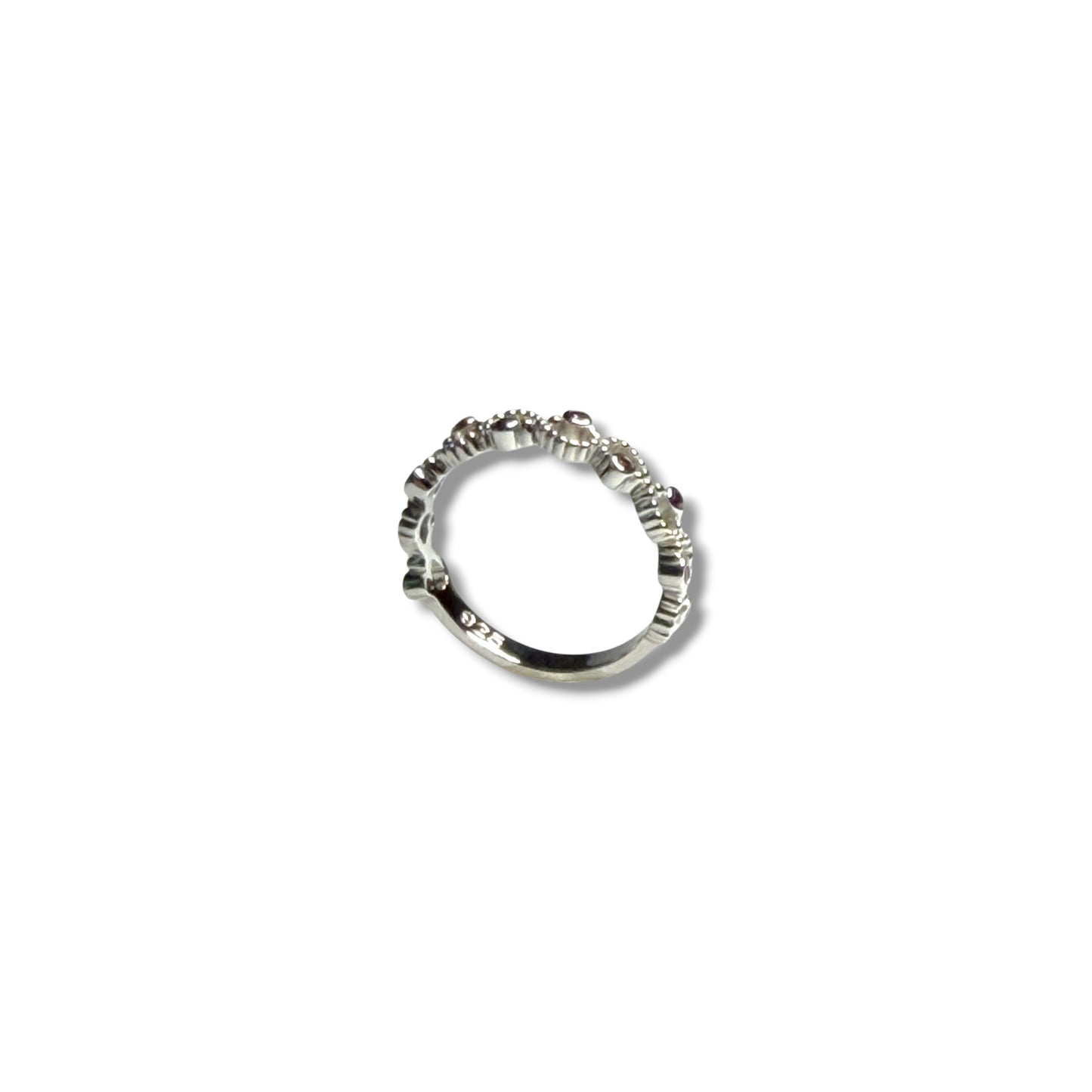Pink Knot - Sterling Silver Ring