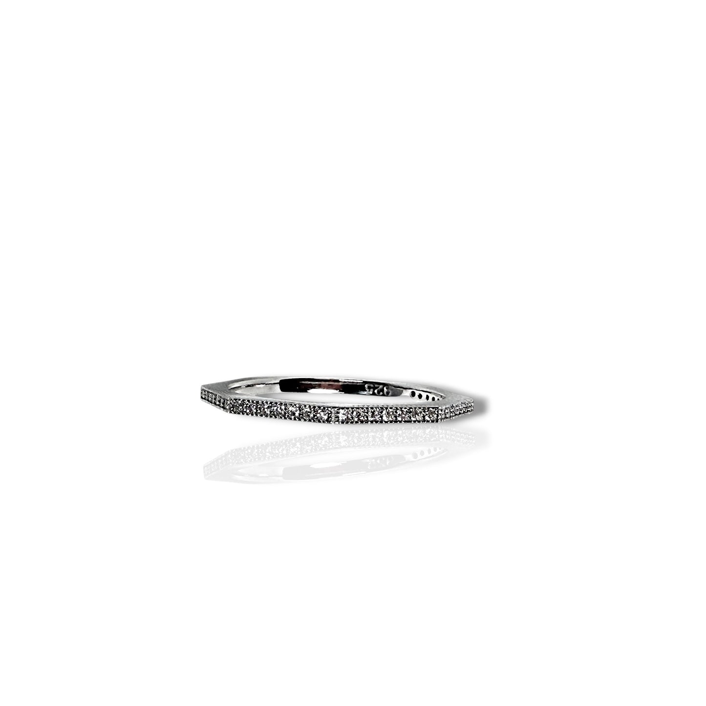 Octagon - Sterling Silver Ring