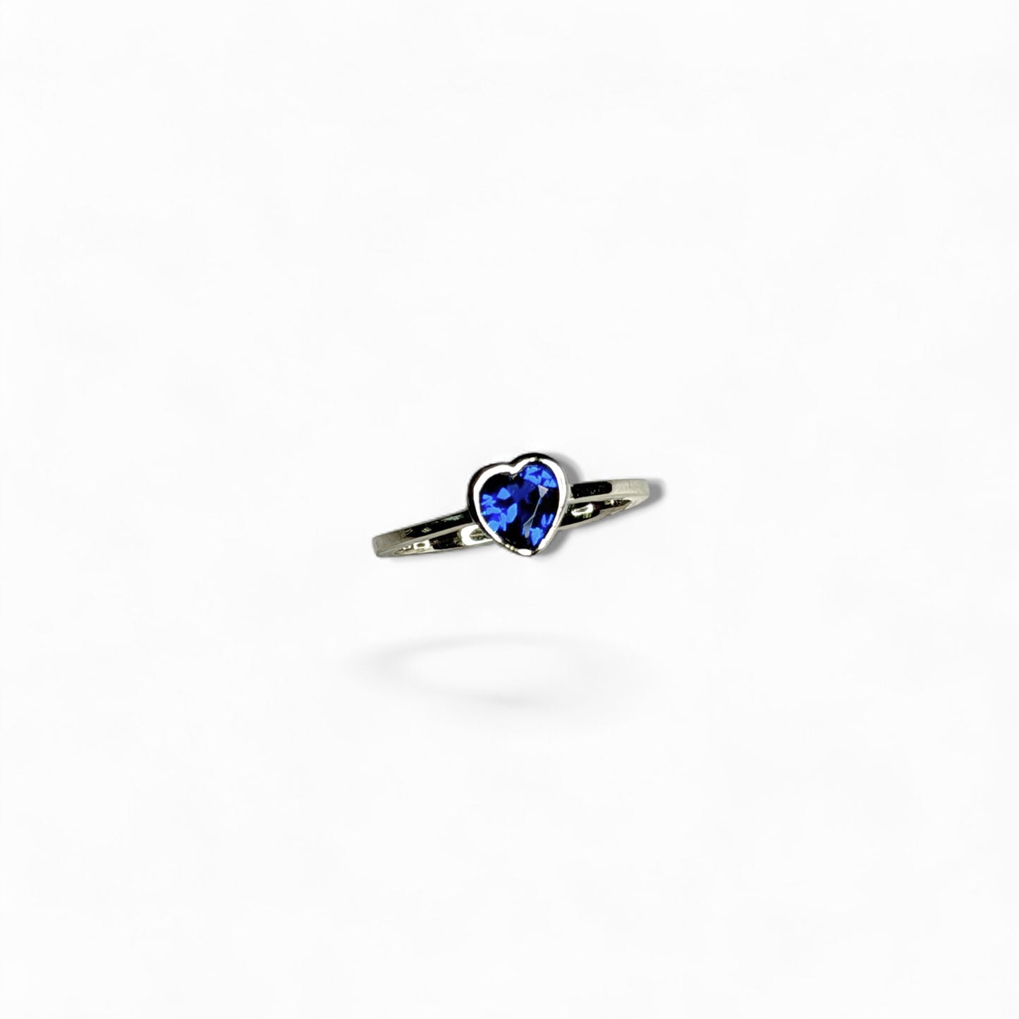 Blue Heart - Sterling Silver Ring