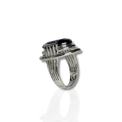 Violet - Sterling Silver with Ametist Ring