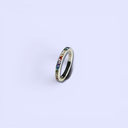 Life in Color - Sterling Silver Band Ring