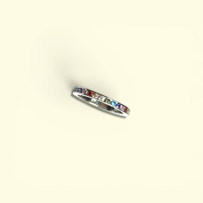 Life in Color - Sterling Silver Band Ring