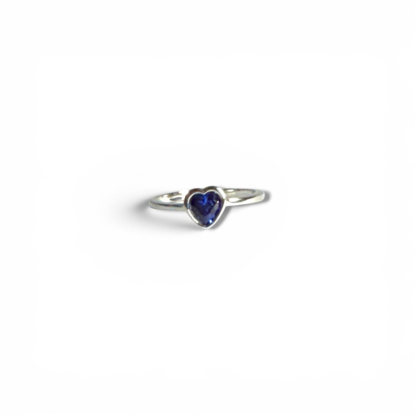 Blue Heart - Sterling Silver Ring