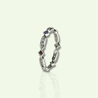Aurora- Sterling Silver Band Ring