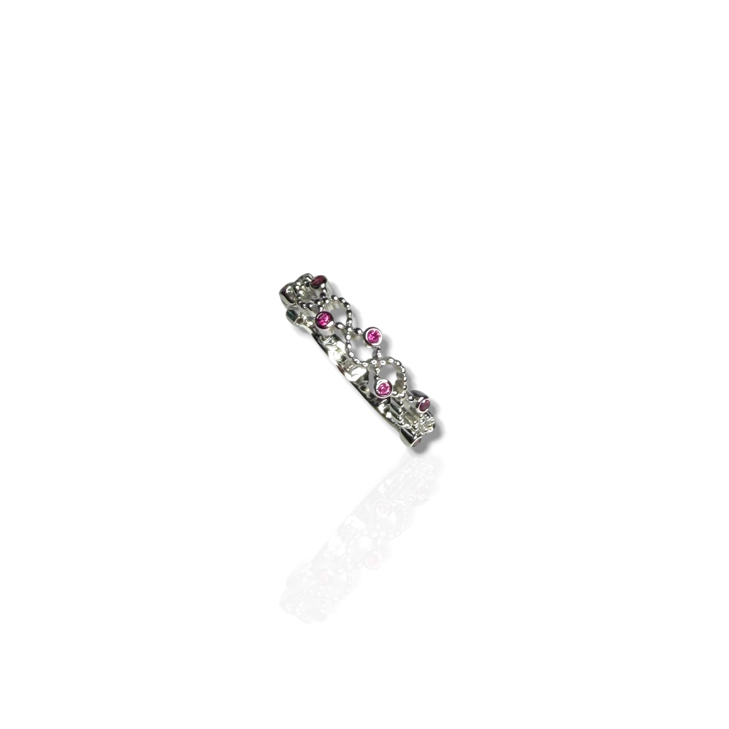 Pink Knot - Sterling Silver Ring