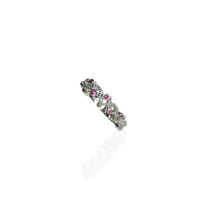 Pink Knot - Sterling Silver Ring