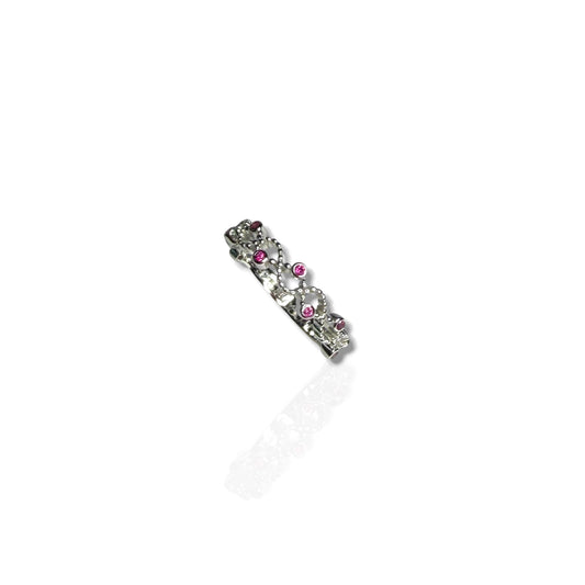 Pink Knot - Sterling Silver Ring
