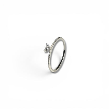 Whale Tail - Sterling Silver Ring
