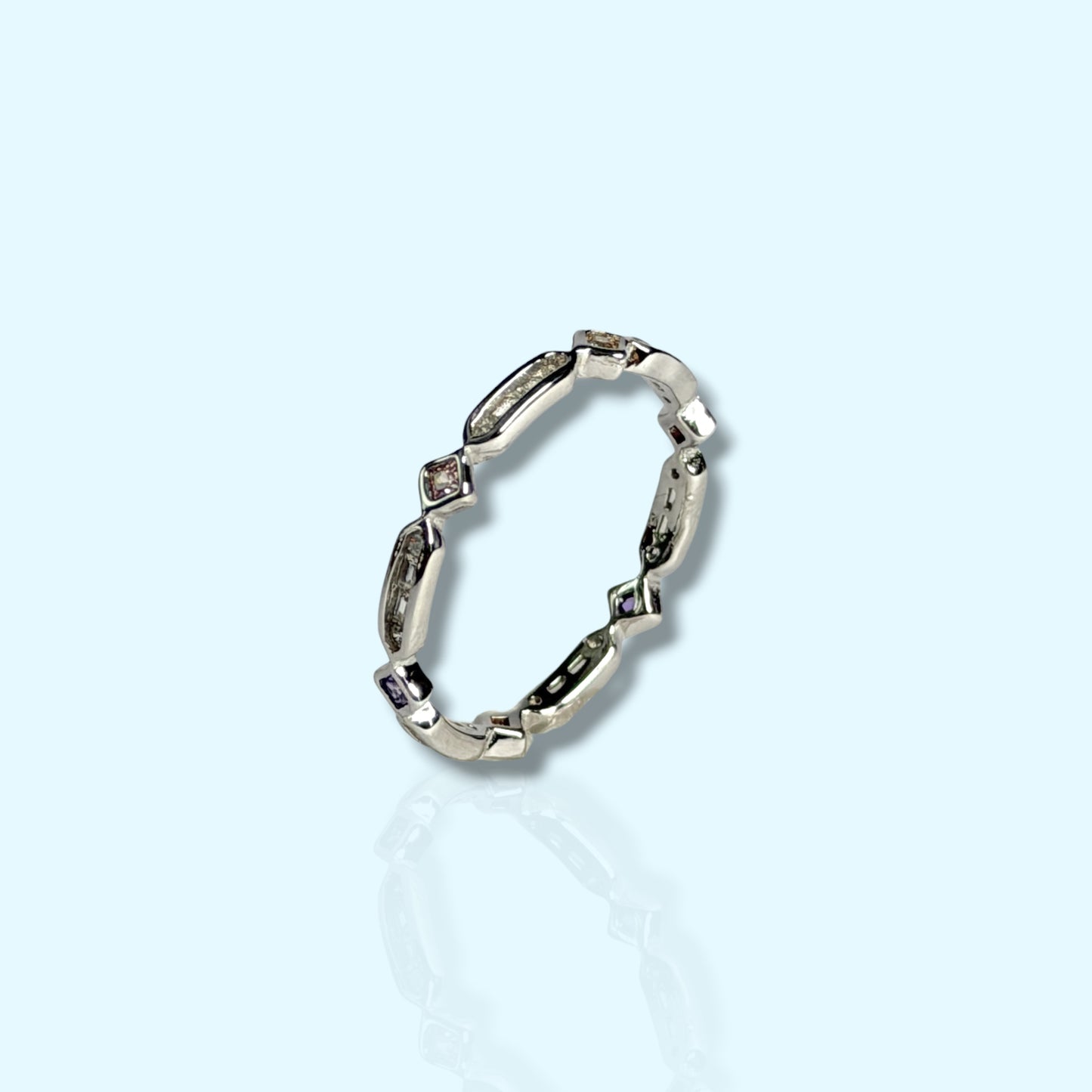Aurora- Sterling Silver Band Ring
