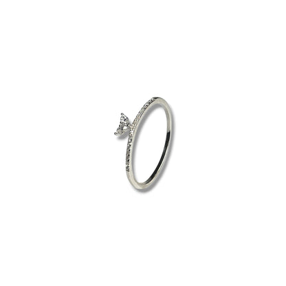 Whale Tail - Sterling Silver Ring