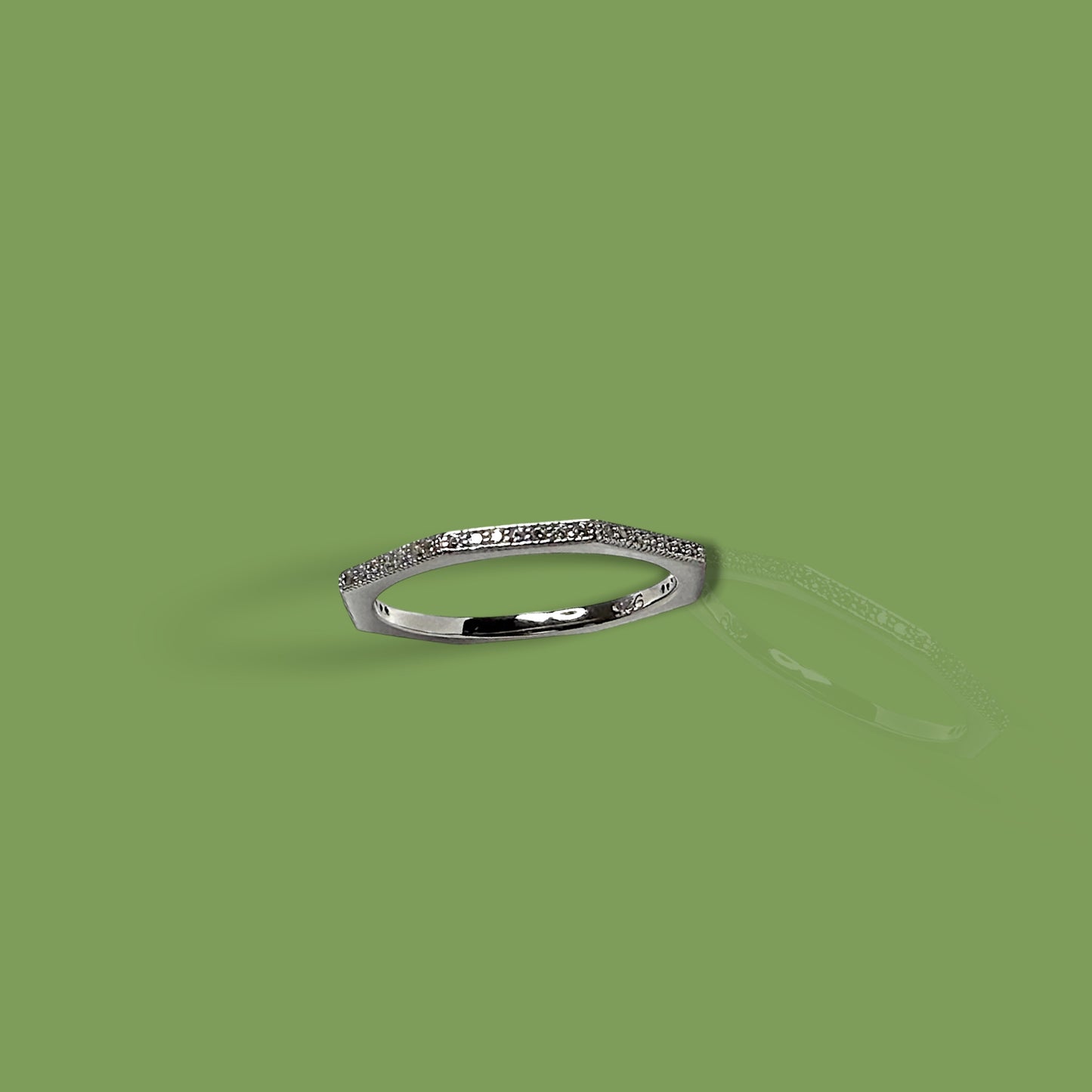 Octagon - Sterling Silver Ring