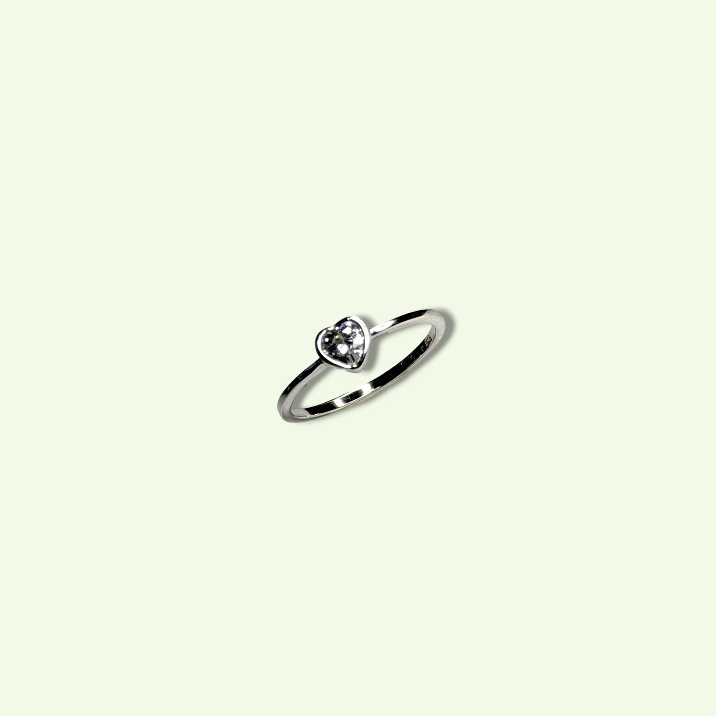 Bright Heart -Sterling Silver Ring