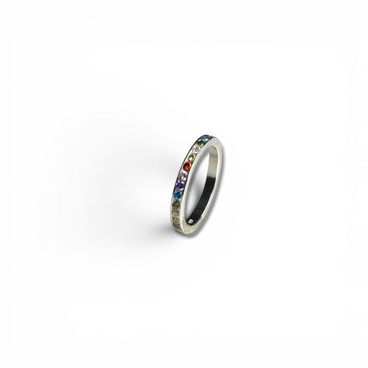 Life in Color - Sterling Silver Band Ring