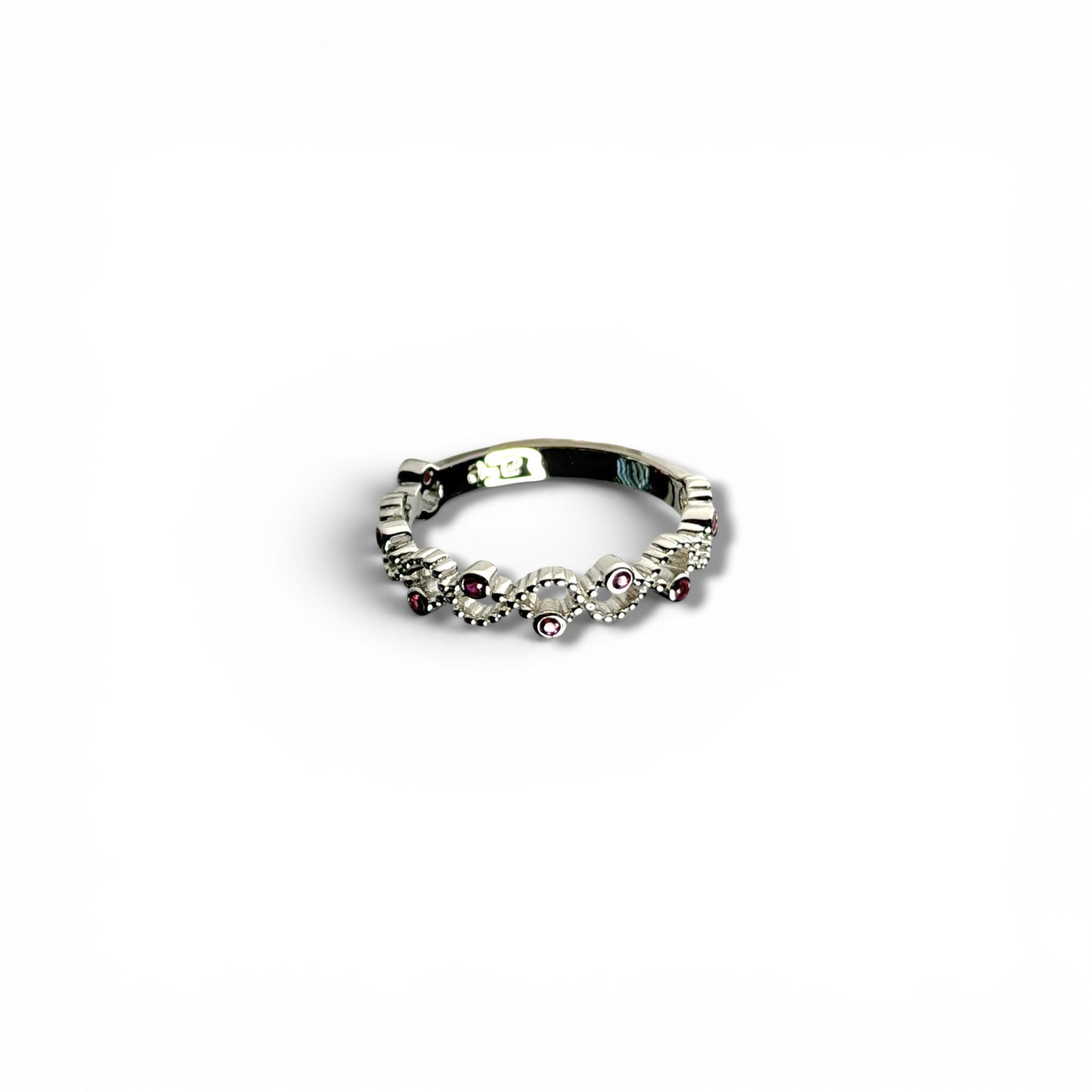 Pink Knot - Sterling Silver Ring