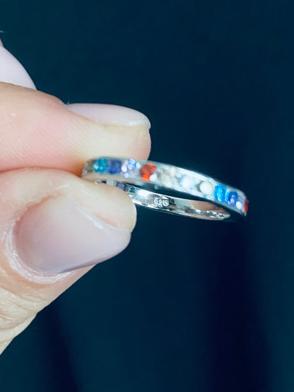 Life in Color - Sterling Silver Band Ring