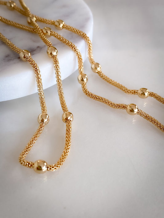 Gold In Between - Necklace