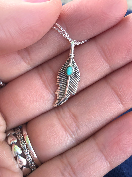 Turquoise Feather