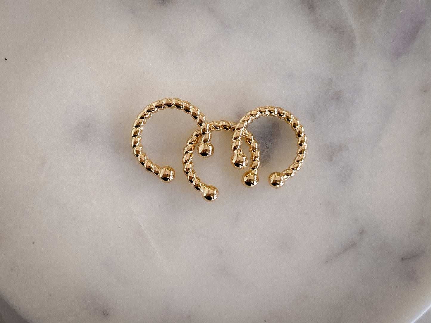 Twisted Golden -  Ear Cuff