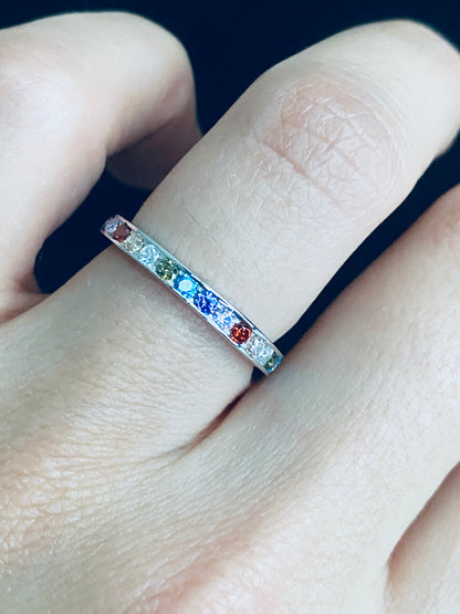 Life in Color - Sterling Silver Band Ring