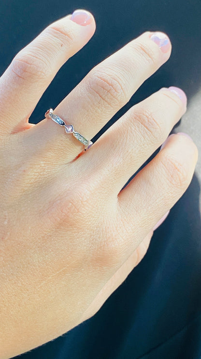 Aurora- Sterling Silver Band Ring