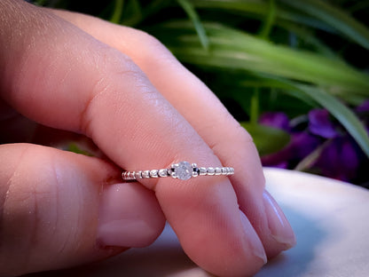 Shinny Dots - Sterling Silver Ring