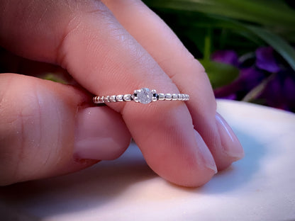 Shinny Dots - Sterling Silver Ring