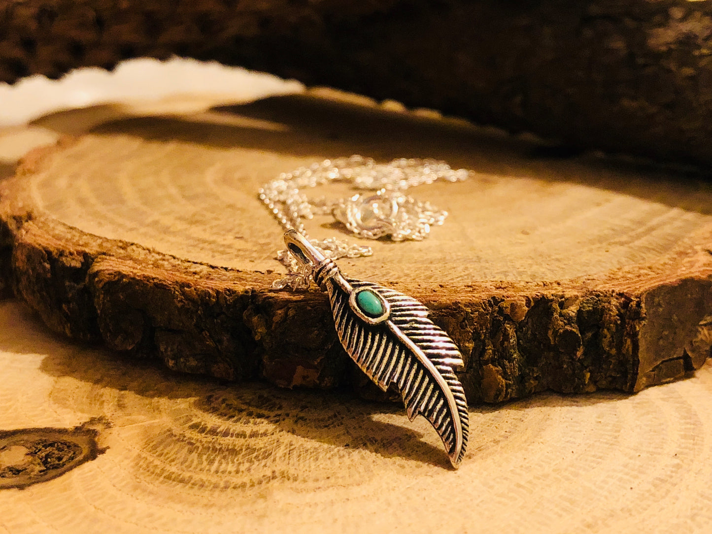 Turquoise Feather