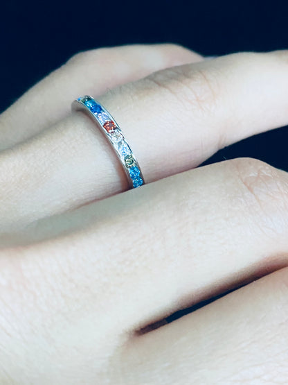 Life in Color - Sterling Silver Band Ring